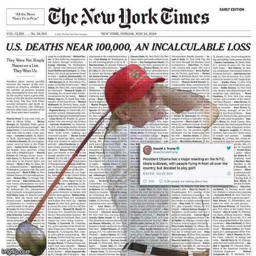 Trump Golfs, You Die | image tagged in donald trump,golf,corona virus,covid19,politics,hypocrisy | made w/ Imgflip meme maker