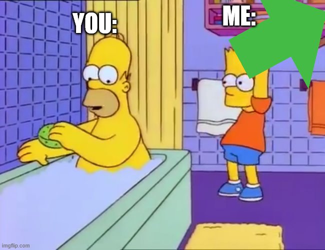 UPVOTING | YOU:; ME: | image tagged in bart hits homer with chair | made w/ Imgflip meme maker