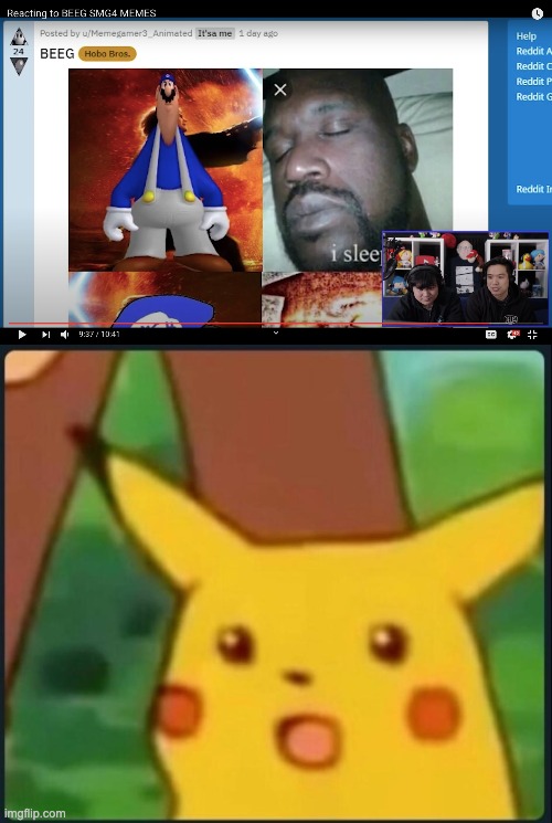And I invited SMG4 to look at the memes from this stream! | image tagged in surprised pikachu | made w/ Imgflip meme maker