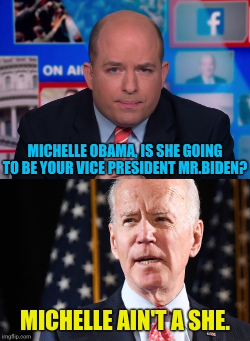 Joe Biden Vice President "Michelle" Obama | image tagged in joe biden,michelle obama,vice president,democrats,political meme | made w/ Imgflip meme maker