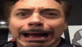 High Quality Tony Stark Screaming Blank Meme Template