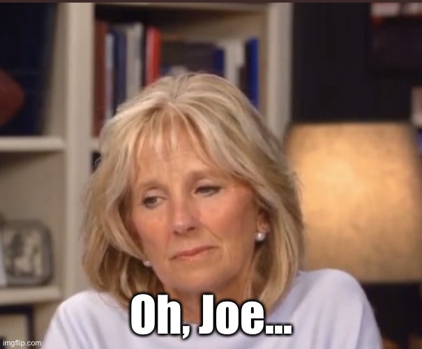 Jill Biden meme | Oh, Joe... | image tagged in jill biden meme | made w/ Imgflip meme maker