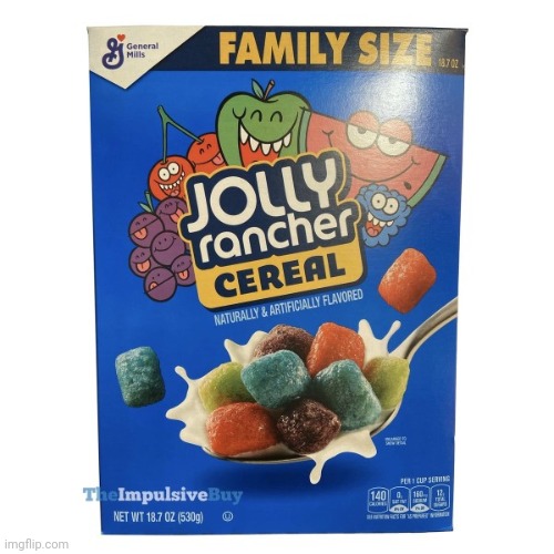 Jolly ranchers cereal | image tagged in cereal,jolly ranchers | made w/ Imgflip meme maker