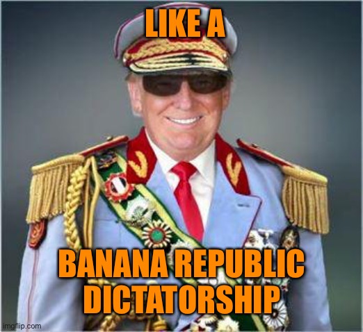 LIKE A BANANA REPUBLIC DICTATORSHIP | made w/ Imgflip meme maker