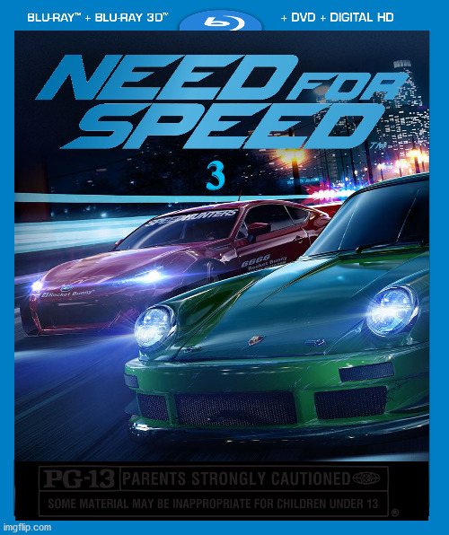 Need For Speed Three: The Ultimate Test | 3 | image tagged in need for speed,cars,action movies,memes | made w/ Imgflip meme maker