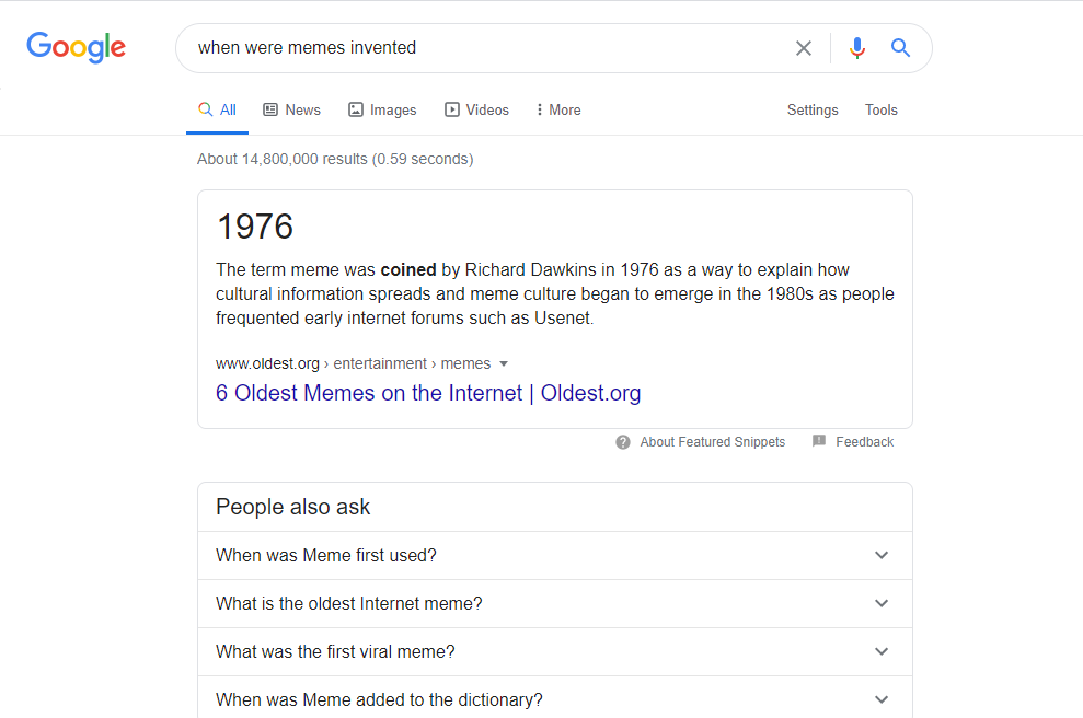 When were memes invented Blank Meme Template