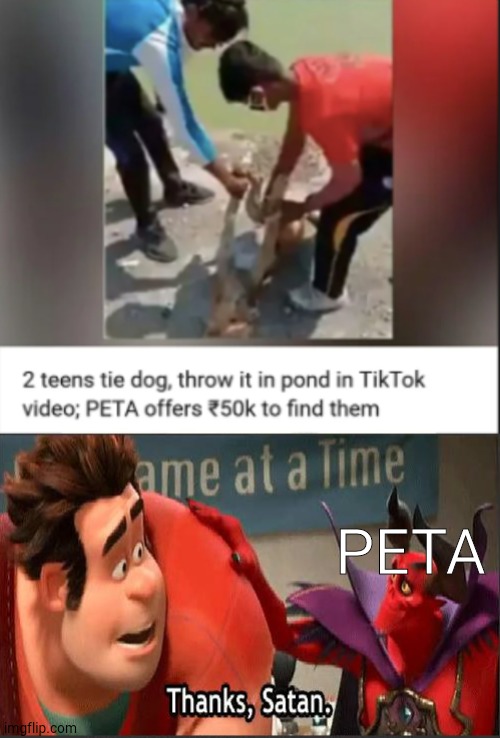 The teens deserve to get Coronavirus | PETA | image tagged in thanks satan,peta,why does humanity exist | made w/ Imgflip meme maker