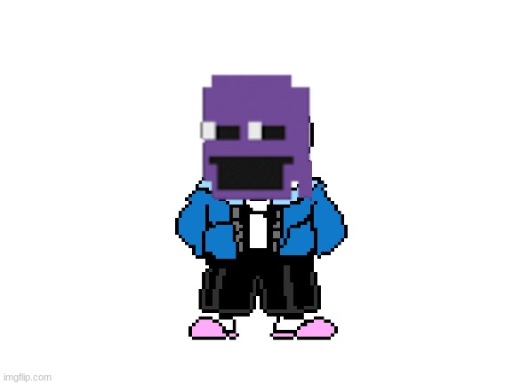 OC #3 Purple sans | image tagged in blank white template,fnaf,undertale,the man behind the slaughter,purple guy,sans | made w/ Imgflip meme maker