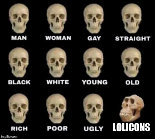 idiot skull | LOLICONS | image tagged in idiot skull | made w/ Imgflip meme maker