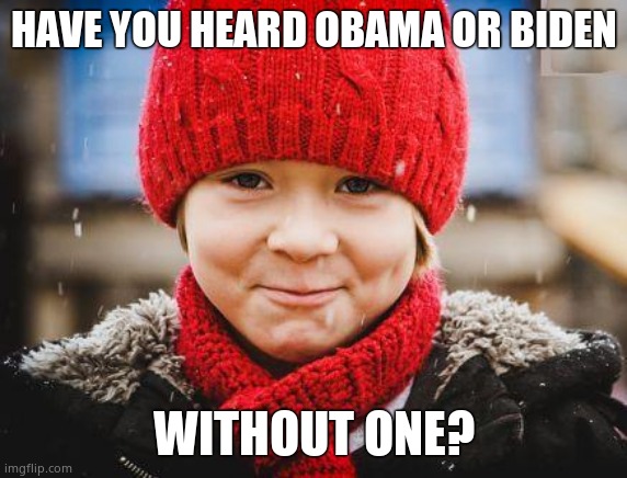 smirk | HAVE YOU HEARD OBAMA OR BIDEN WITHOUT ONE? | image tagged in smirk | made w/ Imgflip meme maker