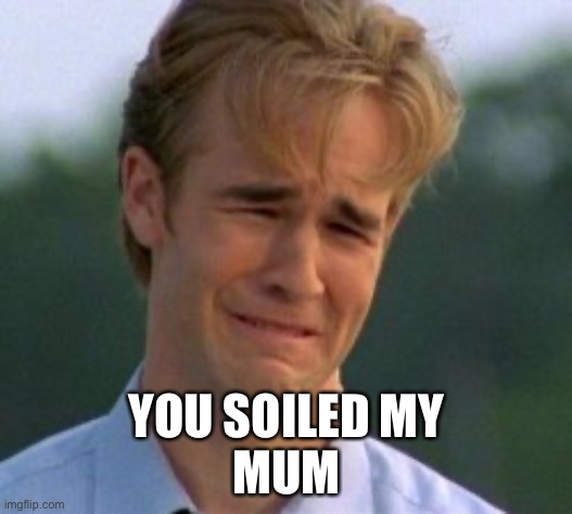 YOU SOILED MY
MUM | made w/ Imgflip meme maker