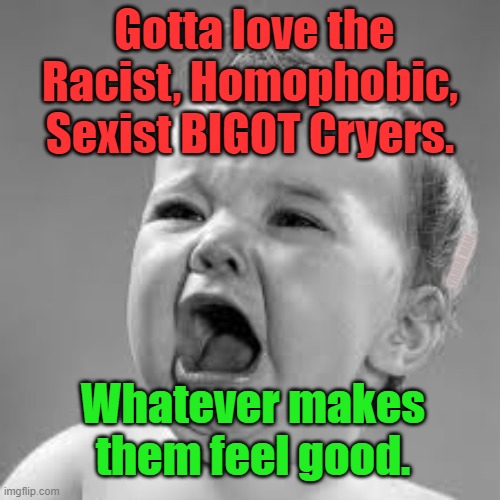 Racist Bigot | Gotta love the Racist, Homophobic, Sexist BIGOT Cryers. YARRA MAN; Whatever makes them feel good. | image tagged in racist bigot | made w/ Imgflip meme maker