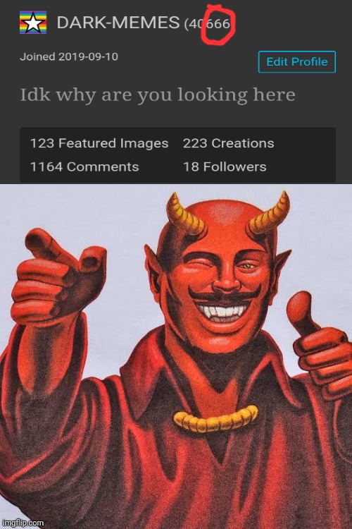 Devil thumbs up | image tagged in devil,lol,haha,lolz | made w/ Imgflip meme maker