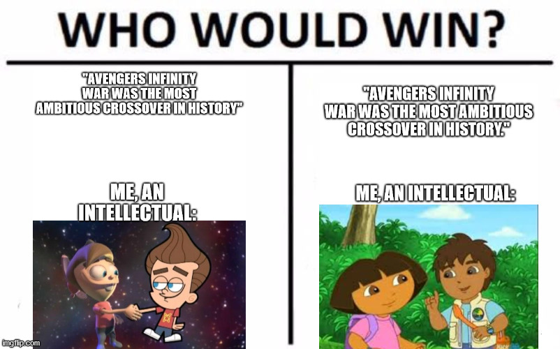 A Fight for Children's Entertainment | image tagged in memes,who would win | made w/ Imgflip meme maker
