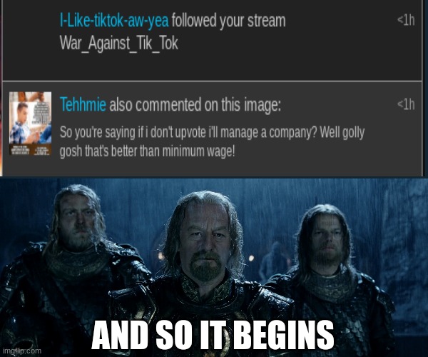 Theoden Lord of the Rings and so it begins | AND SO IT BEGINS | image tagged in theoden lord of the rings and so it begins | made w/ Imgflip meme maker