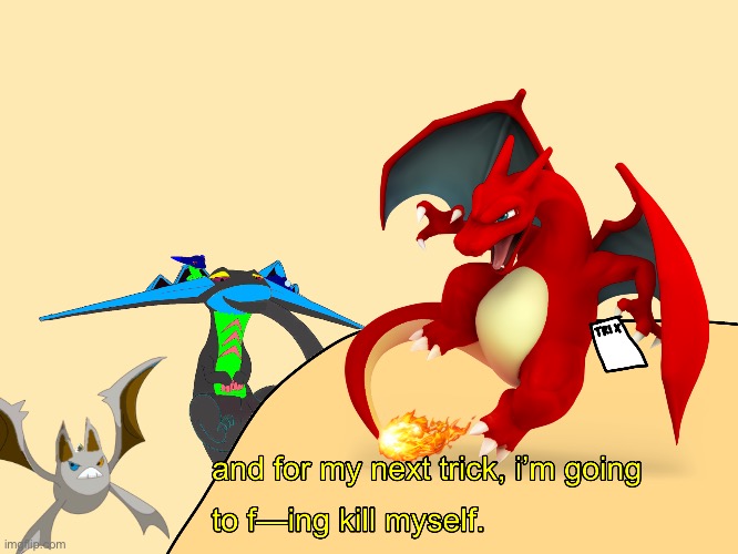 image tagged in leon my next trick | made w/ Imgflip meme maker