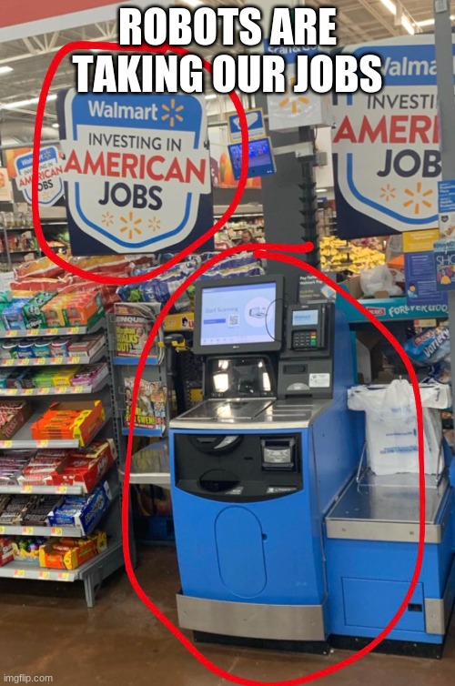 HA | ROBOTS ARE TAKING OUR JOBS | image tagged in one does not simply | made w/ Imgflip meme maker