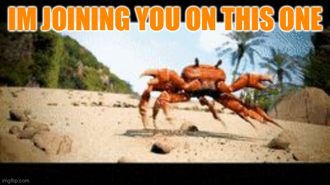 Crab rave gif | IM JOINING YOU ON THIS ONE | image tagged in crab rave gif | made w/ Imgflip meme maker