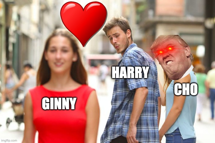 High Quality Distracted Harry Blank Meme Template