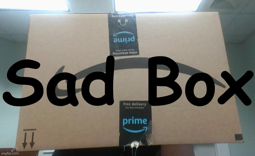 Figure out who's under the Box, and it's a face reveal~ | Sad Box | image tagged in sad box | made w/ Imgflip meme maker