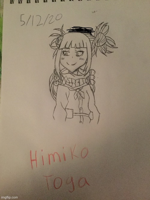 My drawing of Toga | image tagged in bnha | made w/ Imgflip meme maker