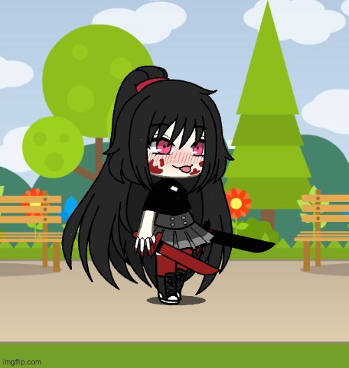 This is Itsuki my oc and she is a psycho yandere - Imgflip