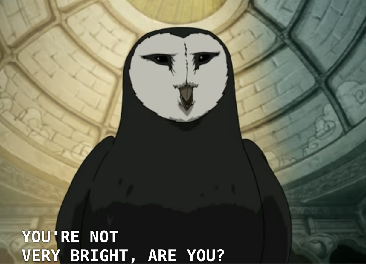 High Quality Avatar Owl Blank Meme Template