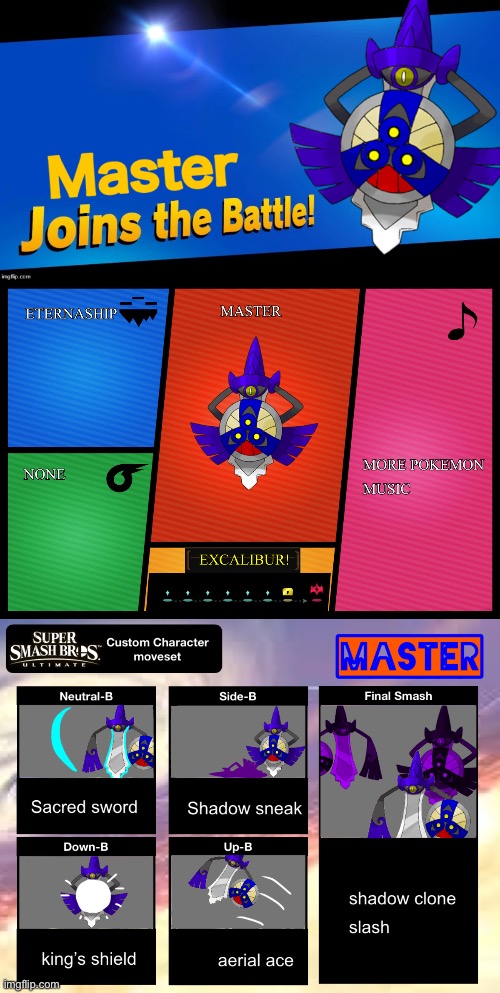 master the aegislash! | made w/ Imgflip meme maker