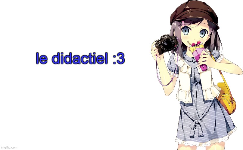le didactiel :3 | image tagged in memes,blank transparent square | made w/ Imgflip meme maker