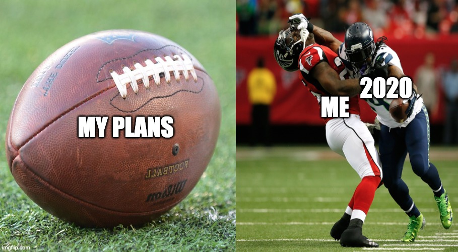 2020; ME; MY PLANS | image tagged in Seahawks | made w/ Imgflip meme maker