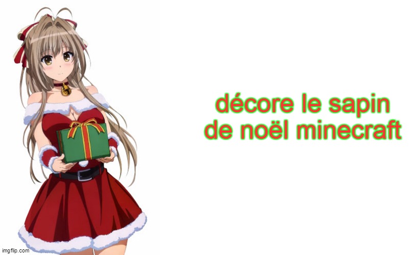 décore le sapin de noël minecraft | image tagged in memes,blank transparent square | made w/ Imgflip meme maker
