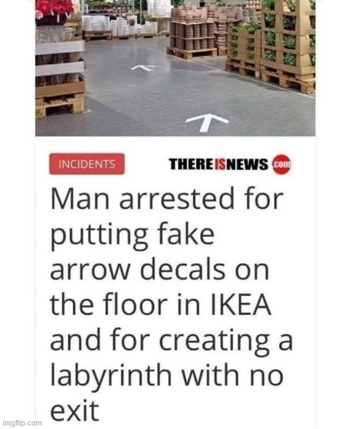 image tagged in repost,reposts,ikea,lol,labyrinth,exit | made w/ Imgflip meme maker