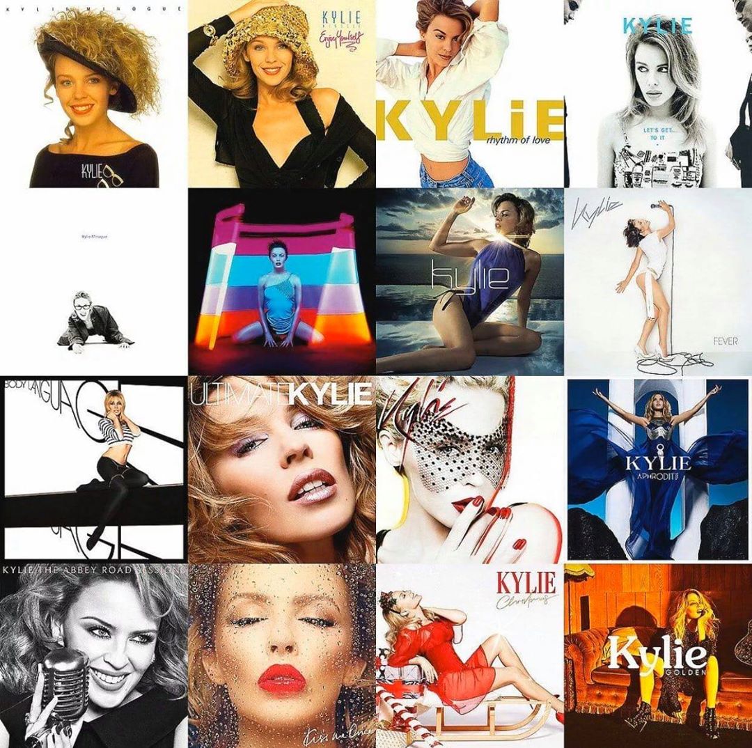 Kylie albums Blank Meme Template