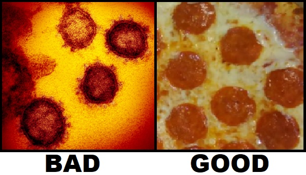 coronavirus pizza Blank Meme Template