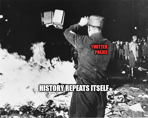 politics | TWITTER
POLICE; HISTORY REPEATS ITSELF | image tagged in political meme | made w/ Imgflip meme maker