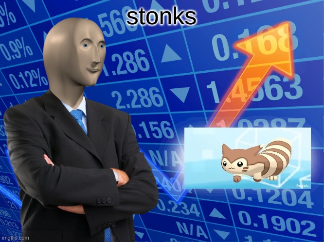 Furet stonks, too bee exakt | stonks | image tagged in empty stonks | made w/ Imgflip meme maker