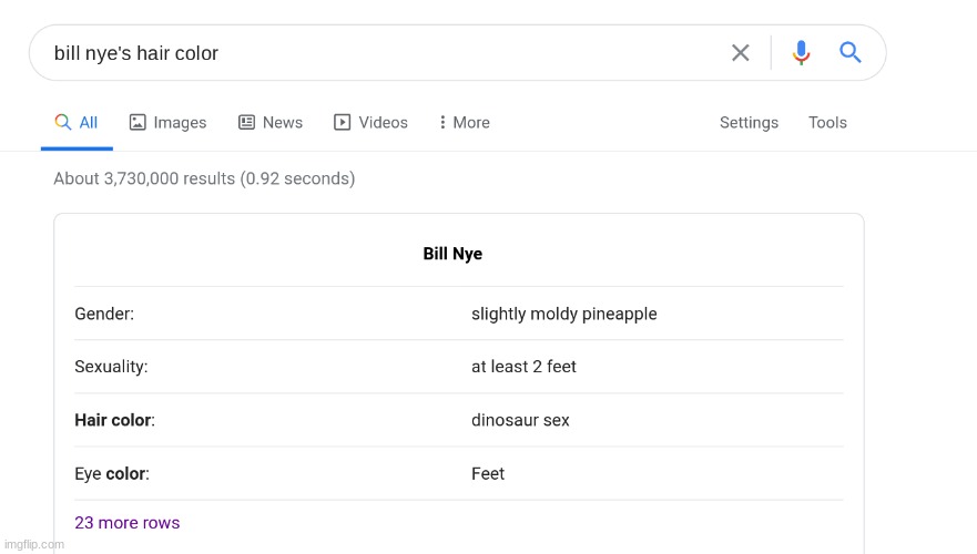 Google EXPLAIN THIS??!!! | image tagged in funny meme,bill nye the science guy,feet,wtf | made w/ Imgflip meme maker