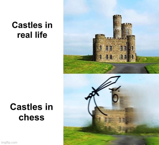 Not history necessarily but I felt it belonged here lol | image tagged in repost,reposts,chess,history,historical meme,castle | made w/ Imgflip meme maker