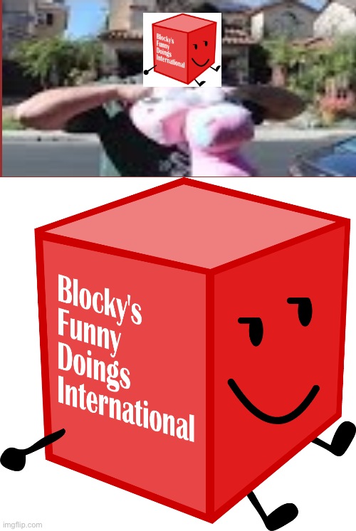 Prank Unikitty - Blocky's Funny Doings International | image tagged in blocks funny doings international,plainrock124 only 2000 for ever made | made w/ Imgflip meme maker