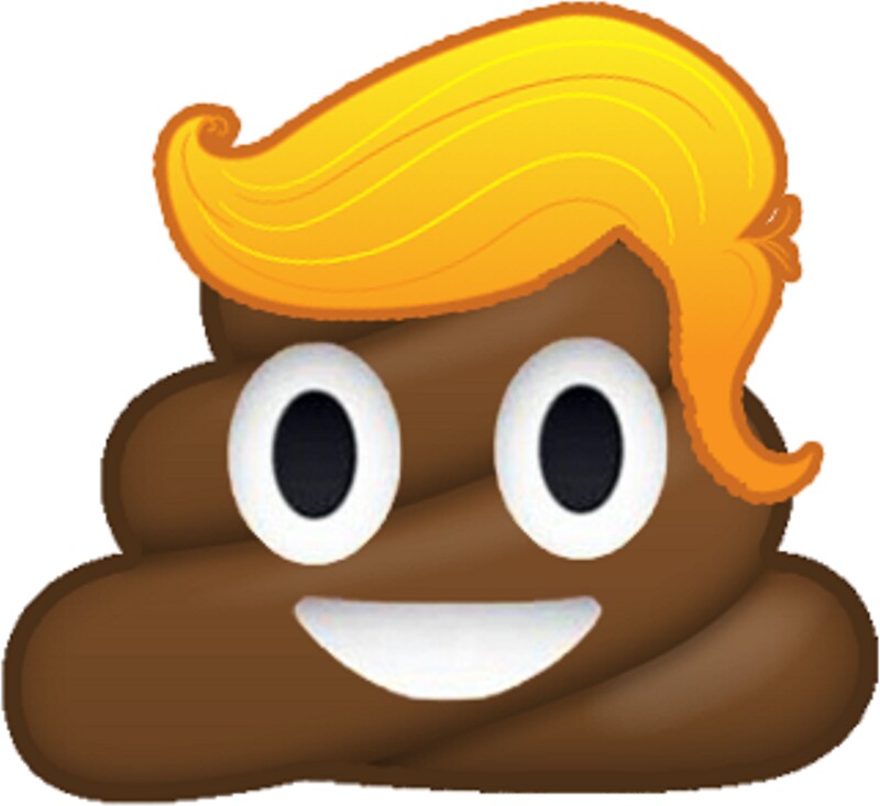 Trump shit emoji Blank Meme Template