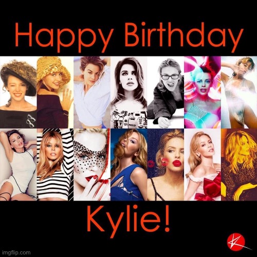 Kylie’s music through the years. New album on the way! | image tagged in facebook,repost,happy birthday,birthday,pop music,pop culture | made w/ Imgflip meme maker