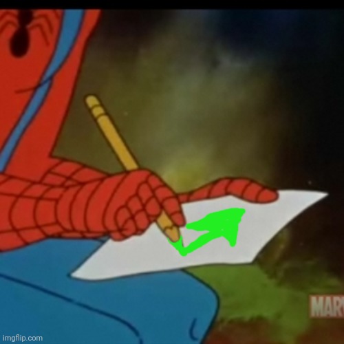Spiderman writing | image tagged in spiderman writing | made w/ Imgflip meme maker