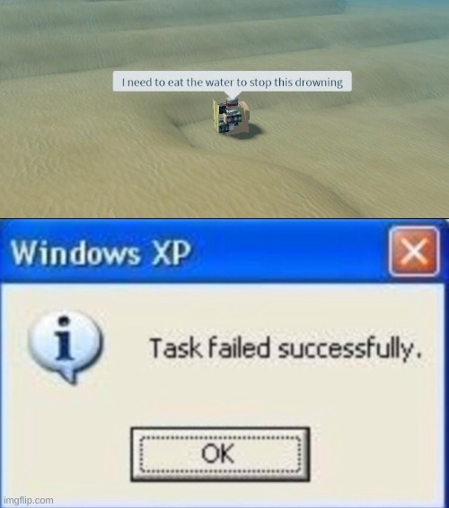 task failed successfully | image tagged in task failed successfully | made w/ Imgflip meme maker