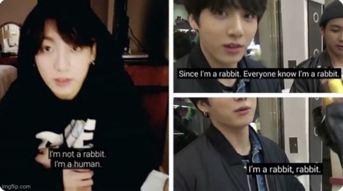 Is Jungkook having a identity crisis | image tagged in bts | made w/ Imgflip meme maker