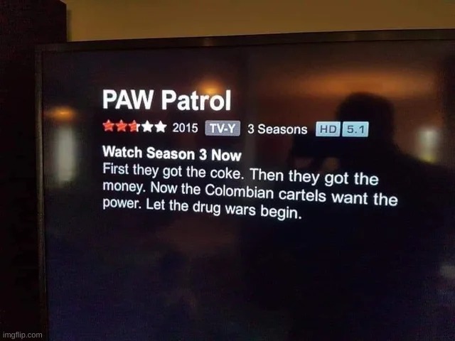 they had one job | image tagged in paw patrol,netflix | made w/ Imgflip meme maker