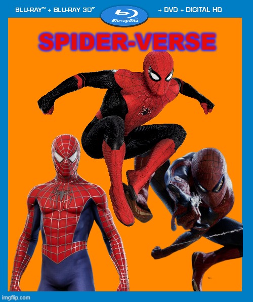 a live-action spider-verse movie could happen.... | SPIDER-VERSE | image tagged in transparent dvd case,spider-man,marvel,marvel comics,sony,marvel cinematic universe | made w/ Imgflip meme maker
