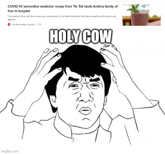 TikTok is evil! | HOLY COW | image tagged in memes,jackie chan wtf,tik tok,tiktok | made w/ Imgflip meme maker