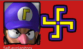 Waluigi Swastika! Blank Meme Template