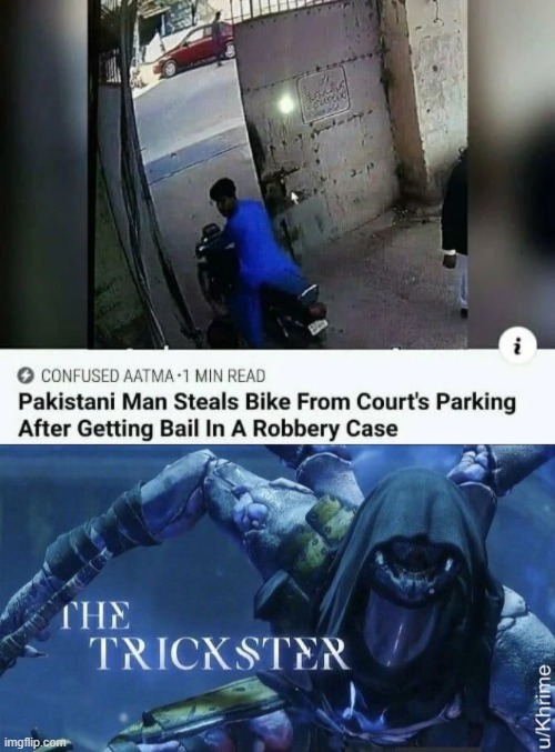 The trickster | image tagged in the trickster,memes,funny,stealing,bike | made w/ Imgflip meme maker