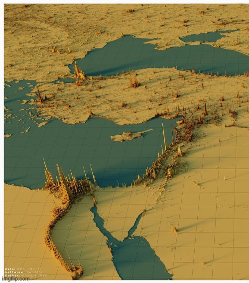 Not history just cool. Middle East population density map. | image tagged in map,maps,middle east,cool,population,repost | made w/ Imgflip meme maker